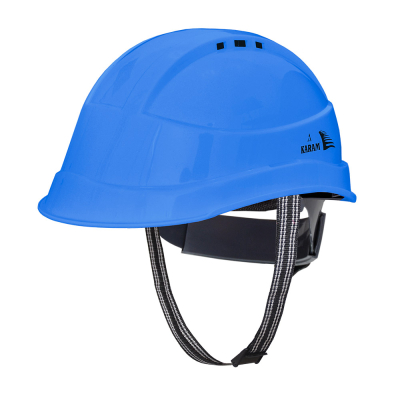 Peakless Designed Safety Helmet with Ratchet Type Adjustment and Ventilators 